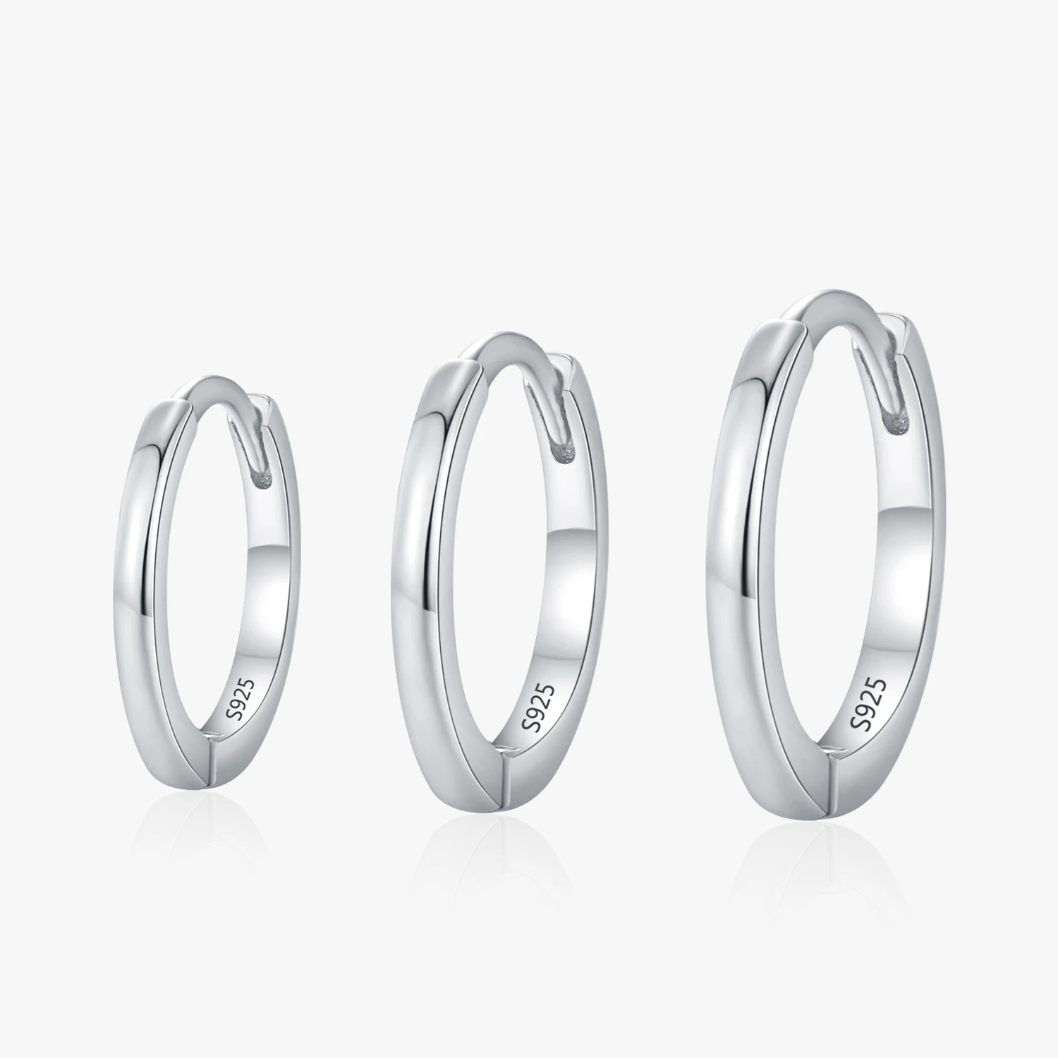 

925 Sterling Silver Minimalist Classic Hoop Earrings, Cartilage Piercing Earrings for Women Everyday Wear and As Gifts