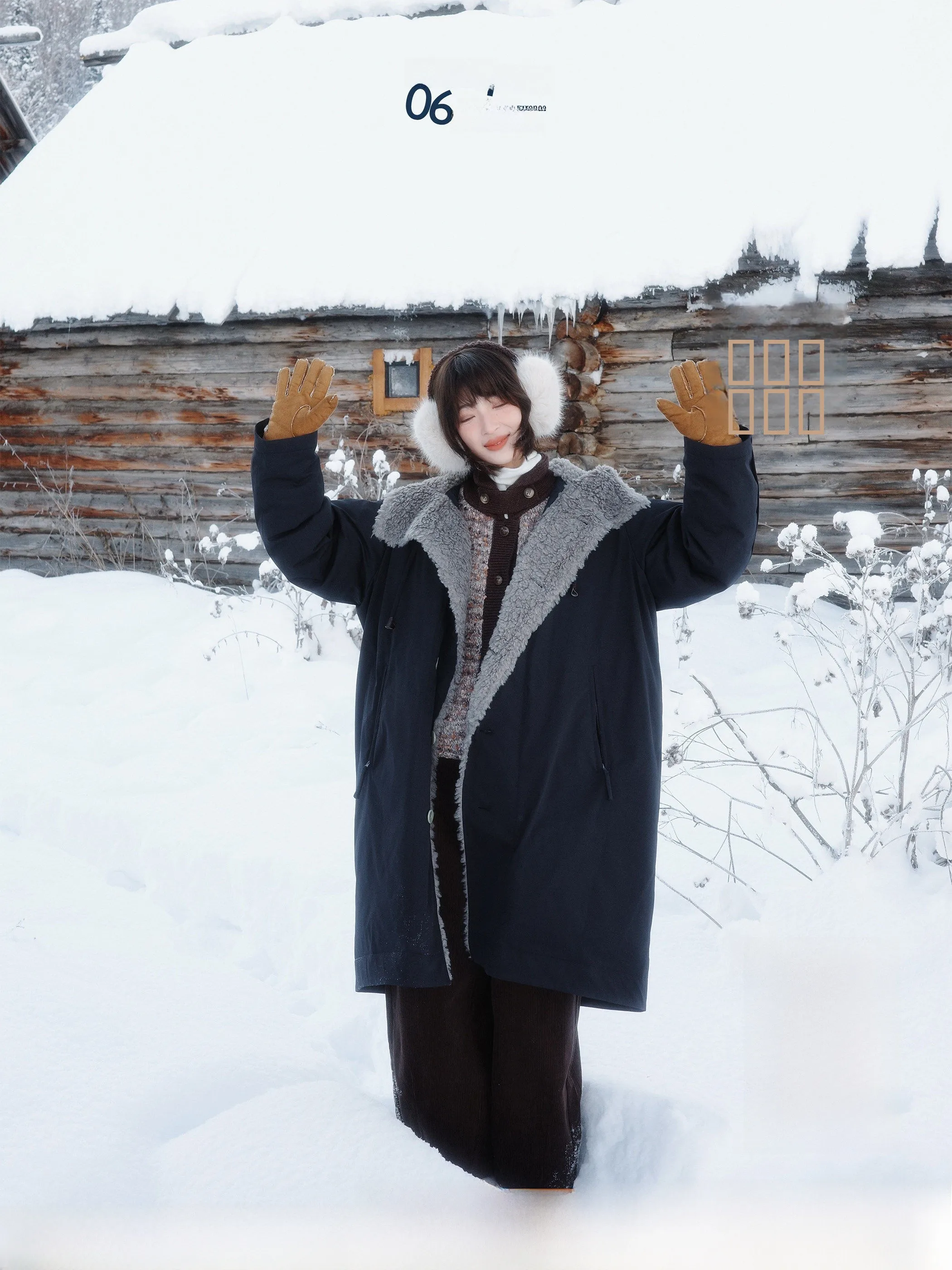 

Long White Du down Jaet with Hood Bruges Winter Residence 200g eepskin Ladies Casual Fit Thiened Coat for Daily Use