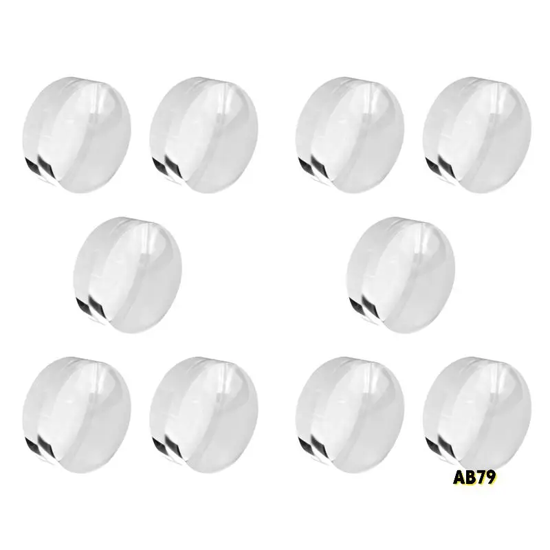 10 шт., 2-дюймовый увеличительный купол-портативный пресс-папье, 8-кратная лупа, прозрачное средство для чтения, увеличительное стекло, купол, легко скользить