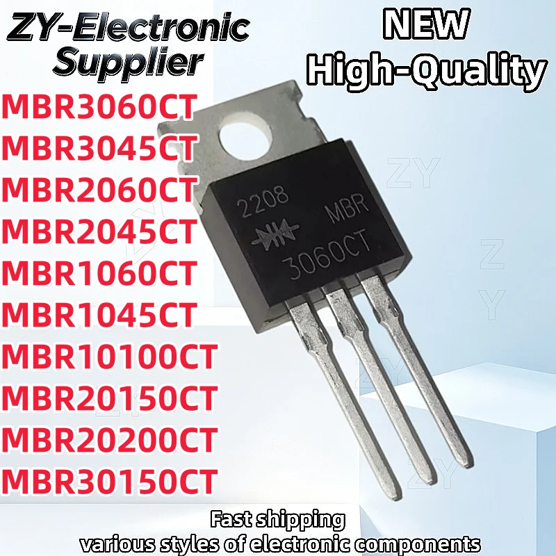 10Uds MBR3060CT MBR3045CT MBR30150CT MBR2060CT MBR2045CT MBR20200CT MBR20150CT MBR1060CT MBR1045CT MBR10100CT TO-220