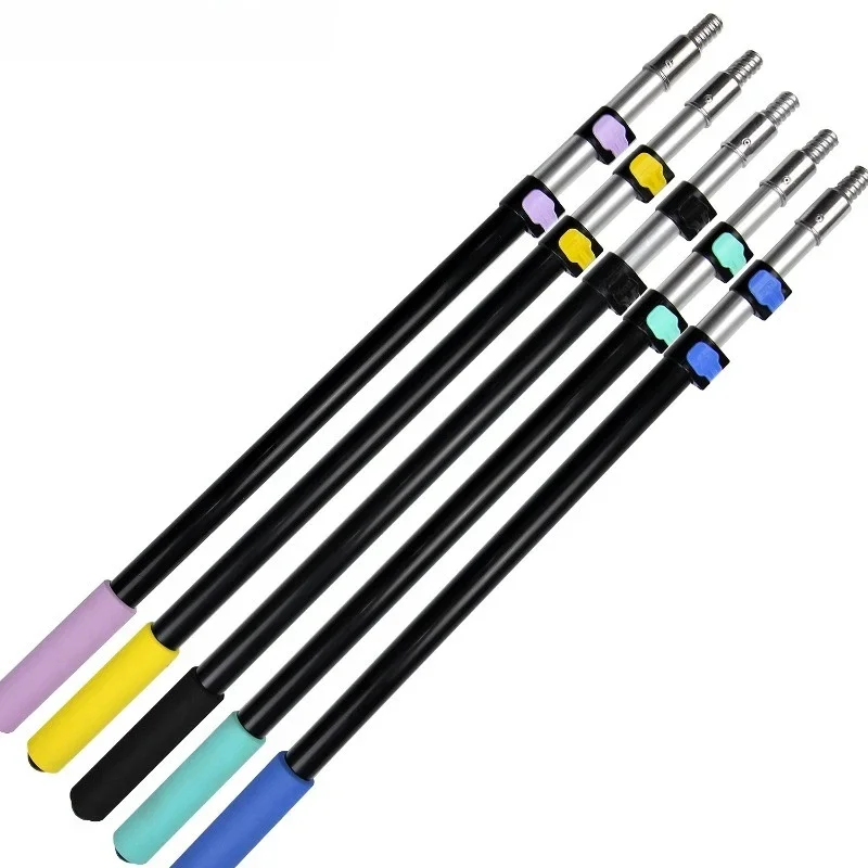 

Aluminum alloy telescopic rod manual glass cleaning tool paint cleaning extension multi-functional anti-skid disassembly