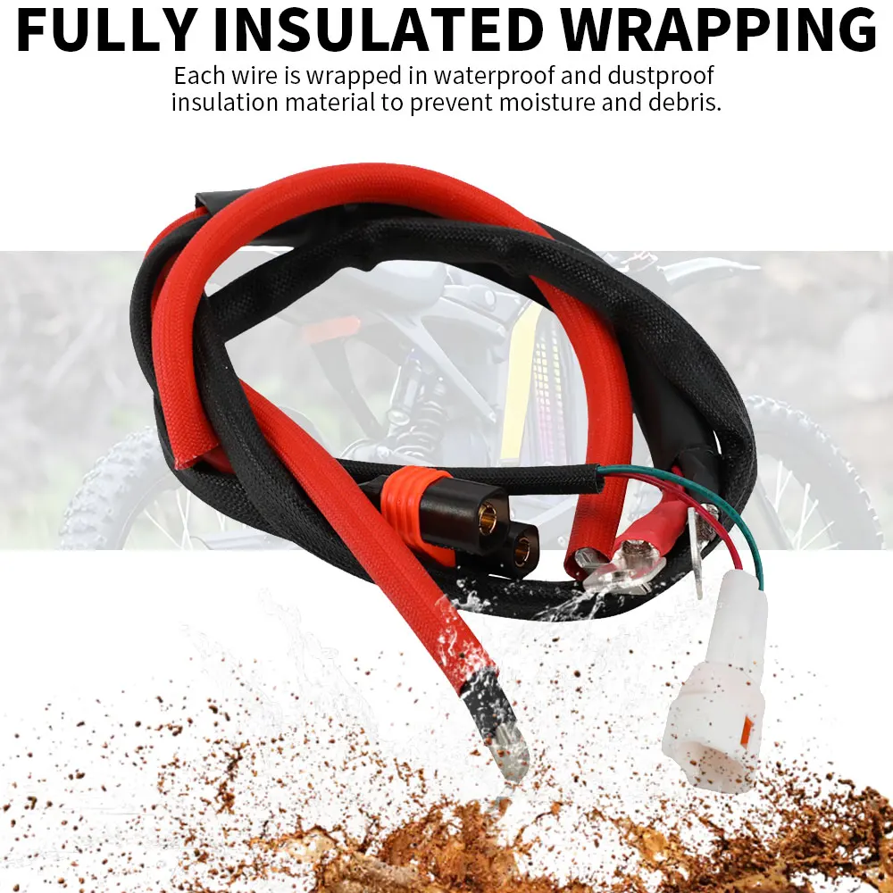 Harnes kabel daya utama untuk Surron Sur Lightbee X S kabel konektor baterai bermain dan pasang