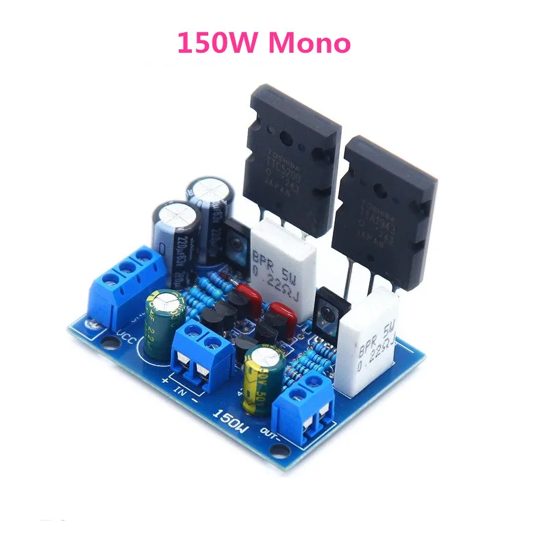 150W Mono C5200 A1943 Transistor Tube Hifi Audio Amplifier Board