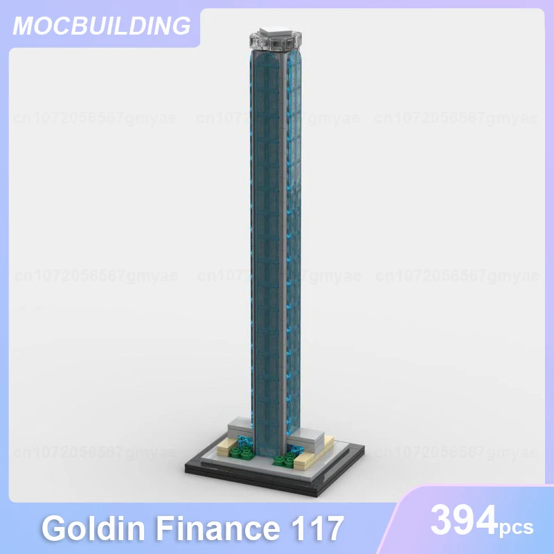 Petronas Towers & Goldin Finance 117 & Taipei 101 & Central Park Tower & Tokyo Skytree & Apple Park MOC Building Blocks Bricks