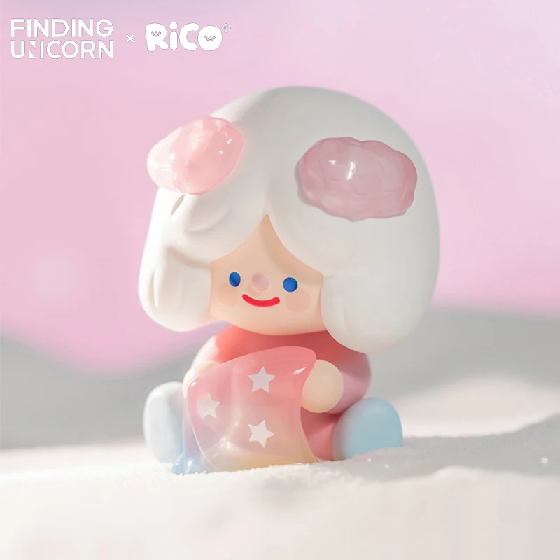 Origina RiCO Happy Cosmo Present Series Blind Box Kawaii Anime Action Doll Figure Toy Birthday Gift Collectible Desktop Ornament