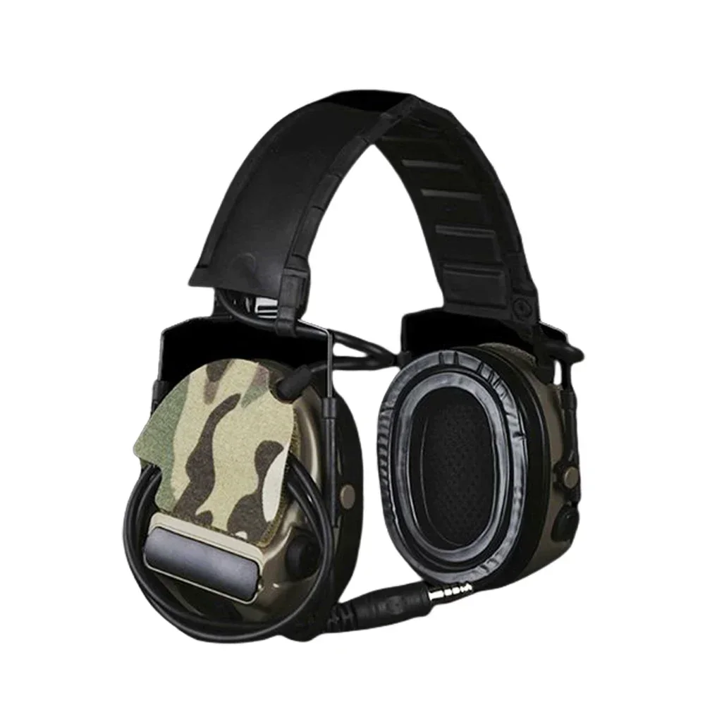 COMTAC Serie Headset Aufkleber Camo Klettverschluss Kabelaufbewahrung 2-in-1 Magic Patch für ComTac (II/III/V/VI) Jagd-Schießkopfhörer