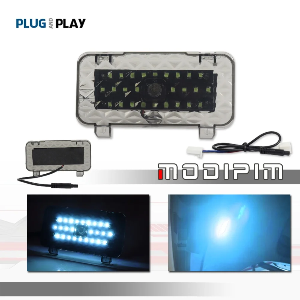 

White / Ice Blue LED Rear Trunk Cargo Lift Gate Light Tailgate Lamp Assembly For Toyota Land Cruiser Prado LC250 J250 2024 2025