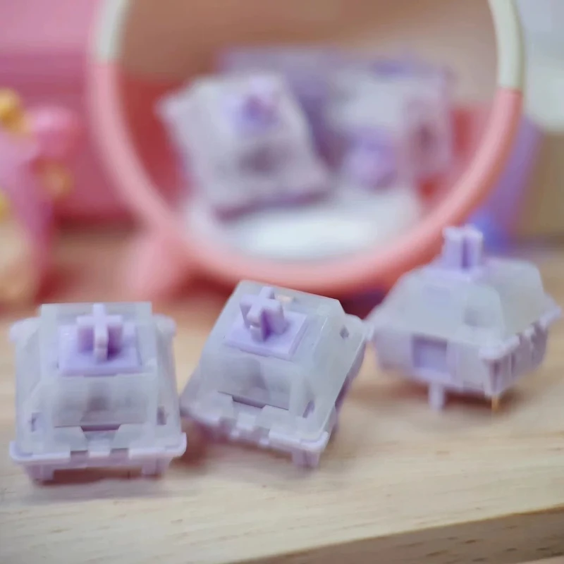 Little Bunny Purple Linear Switch Customized Trigger Pressure 37/28/45gf Total Travel 3.6mm Mahjong Sound Keyboard Accessories