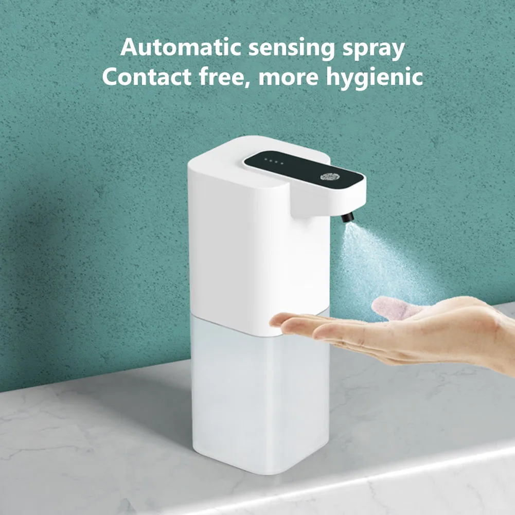 400ML Automatic Liquid Soap Machine Intelligent Charging Foaming Dispenser Wall Mounted Touchless Sensor for Bathroom School