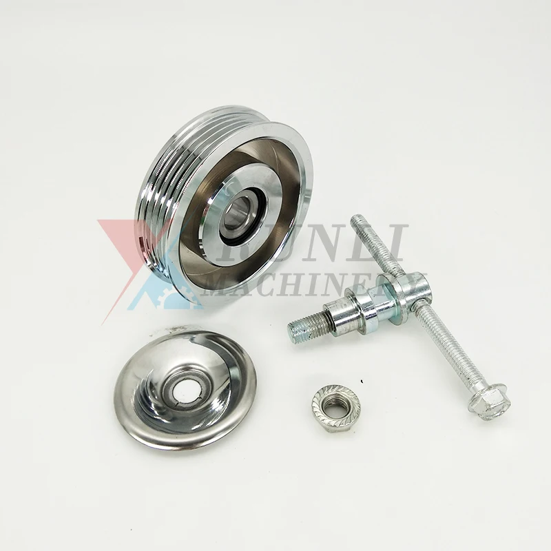 Doosan Daewoo DH150 220 215 225 258 300-5/7/9 air conditioning belt tensioner pulley 4PK excavator accessories