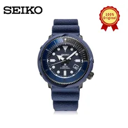 Original SEIKO Men's Watch PROSPEX Quartz Luminous Circular Dial  Men's Watch Sport Can Diving Watch Silicone Strap SNE537