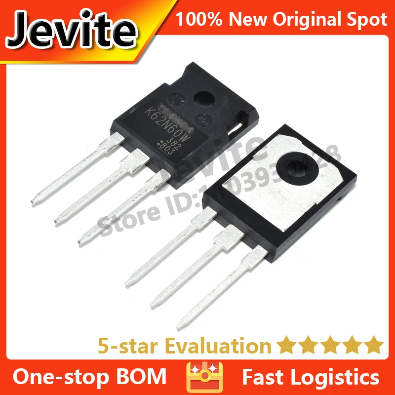 Jevite 100% New Original electronics Controller 10-50 units/lote K62N60W TK62N60W TO-247 600V 61.8A MOSFET transistor