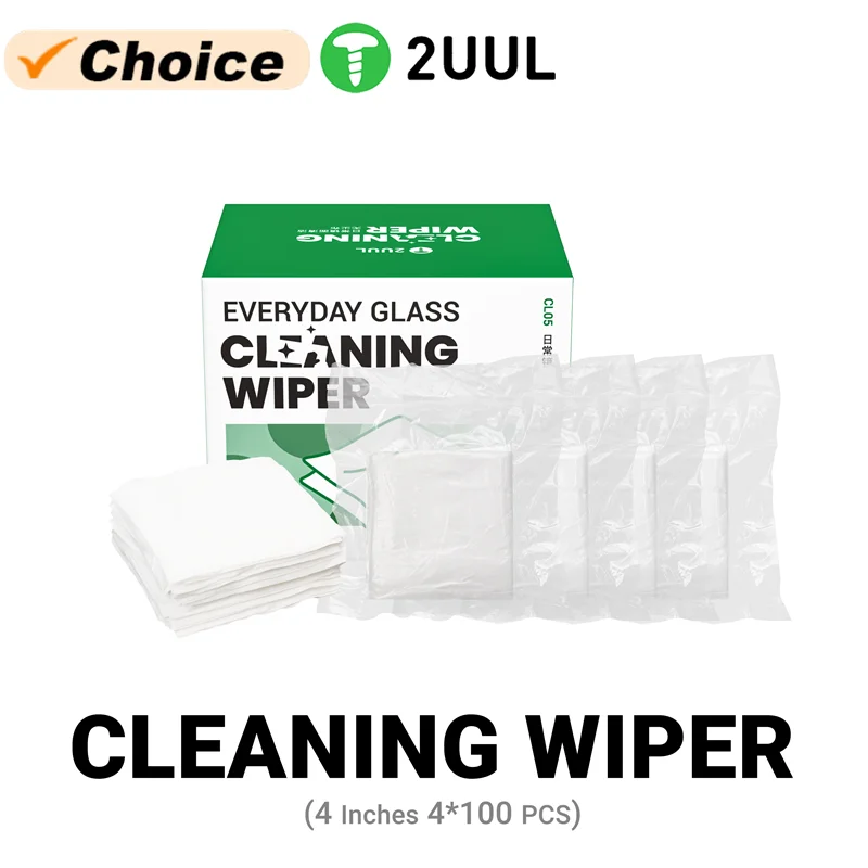 2UUL CL05 400 PCS Everyday Glass Cleaning Wiper 4 Inches for Mobile Phone LCD Screen Back Cover Glass Cleaning Cloth