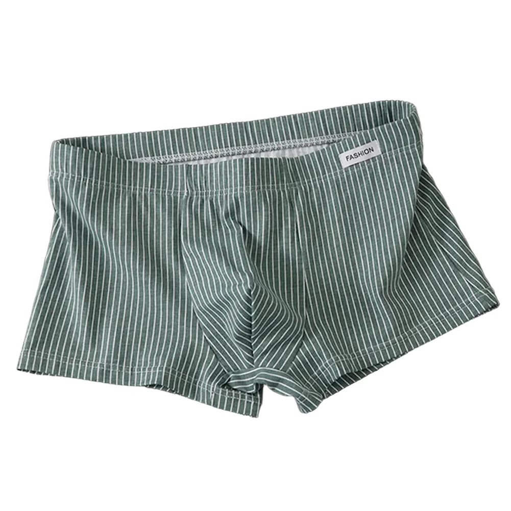 

Comfortable Men's Boxer Shorts Boxers Striped Sleepwear Cotton Boxer Shorts Classic Theme Design Comfortable Fit