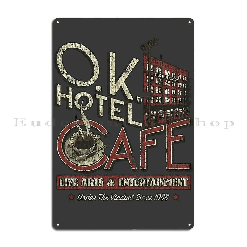 O K Hotel Seattle Metal Plaque Poster Pub Retro Garage Kitchen Iron  Tin Sign Poster