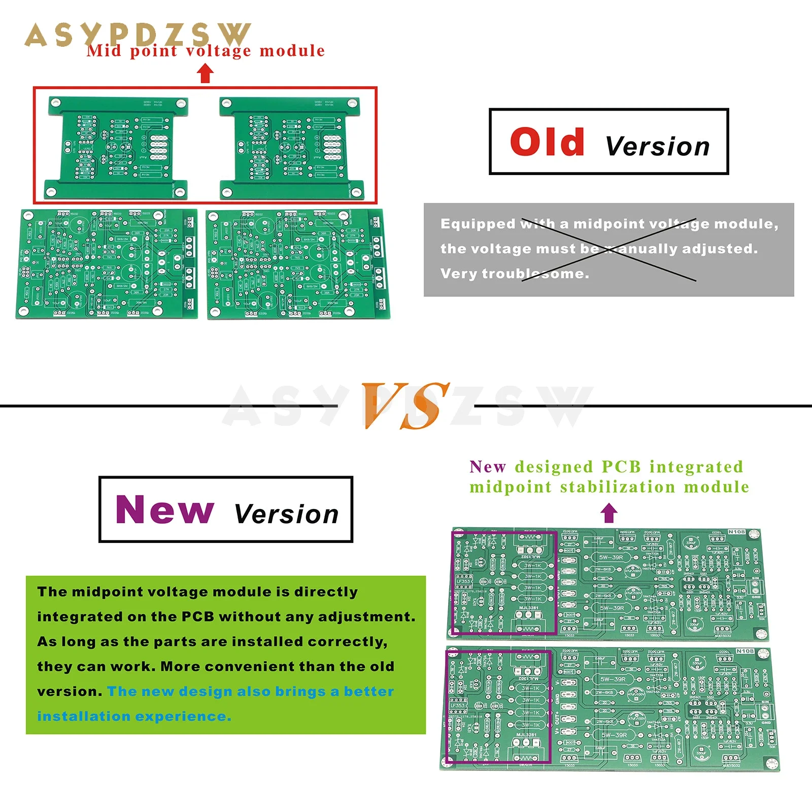 НОВЫЙ стереоусилитель мощности N108, база на Dartzeel NHB-108, 100 Вт, 8 Ом, голая печатная плата