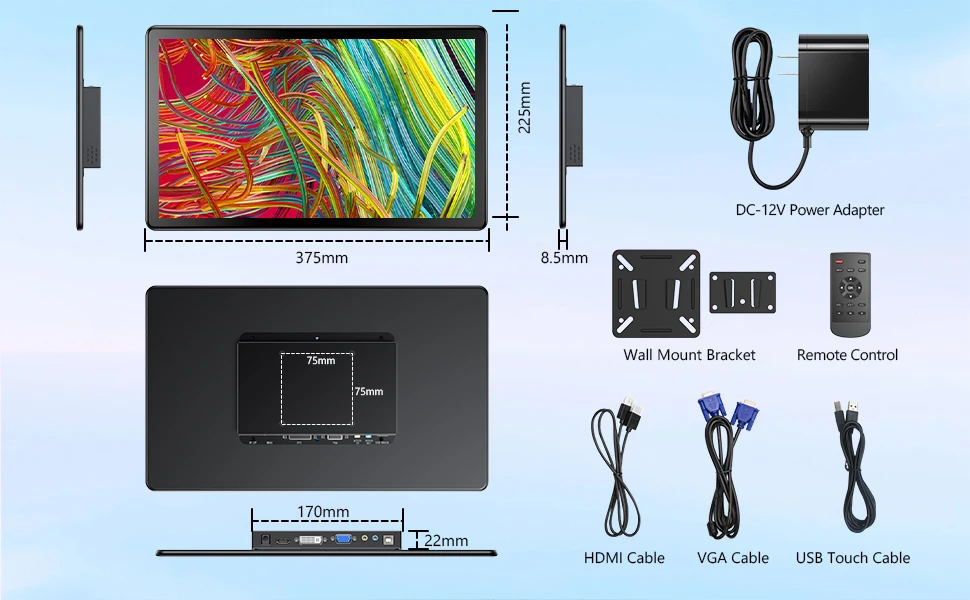UPERFECT 15.6 Portable Monitors 1080P Touch Screen Gaming Displays 60Hz IPS Monitors For PS5/4/3 Switch Laptop PC Mac Xbox