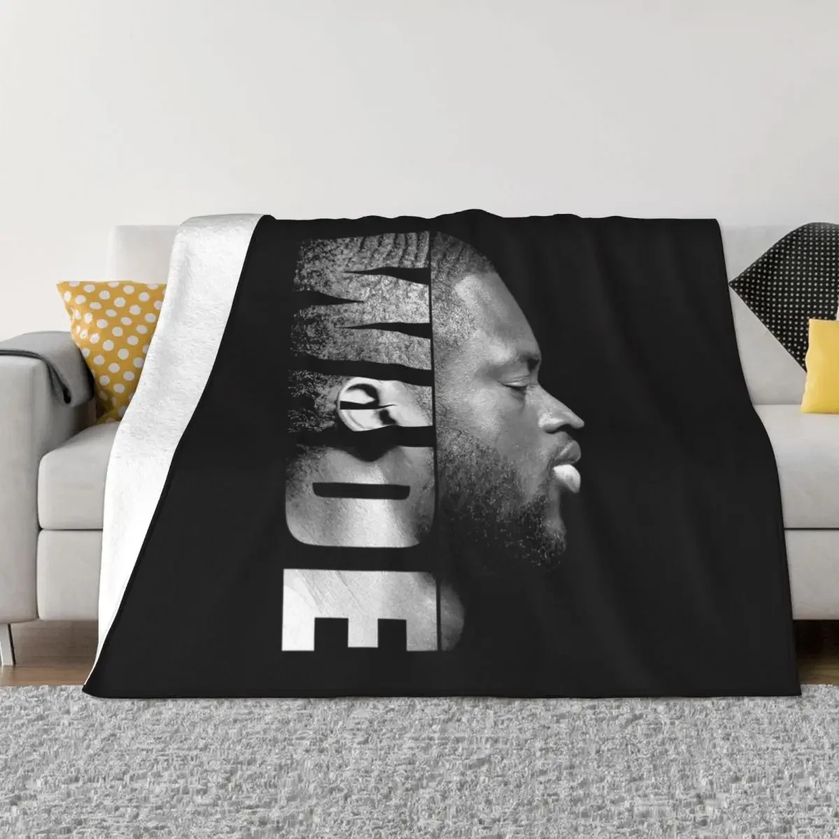 

Dwyane Wade - Black / White Throw Blanket Flannel Plaid Blankets