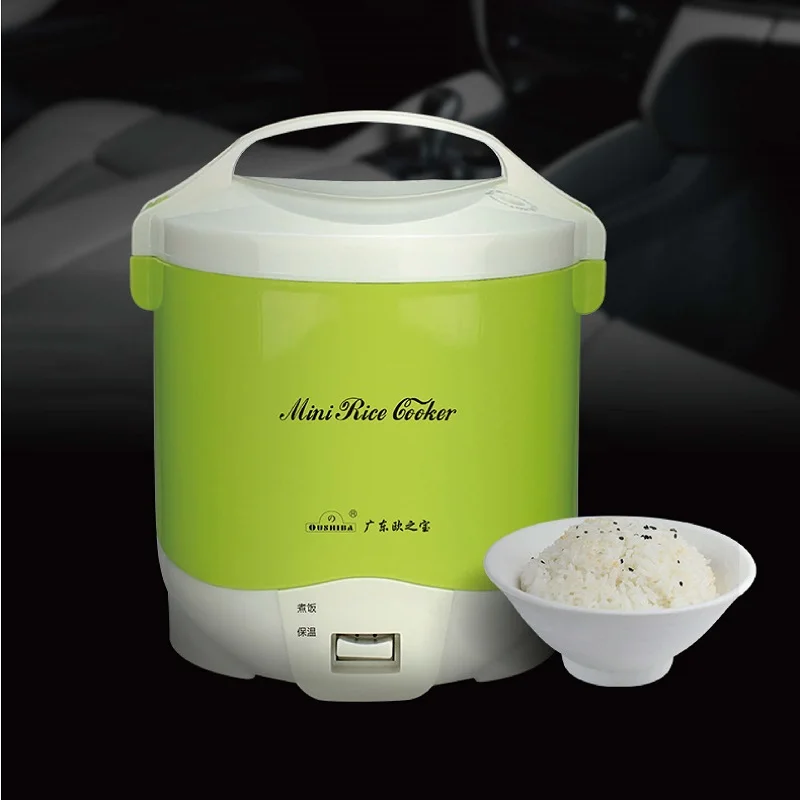 2L Multicooker for Car Truck 24V Non-stick Electric Rice Cooker Food Steamer Stir-fry pan Car-mounted Hot pot Noodles Boiler