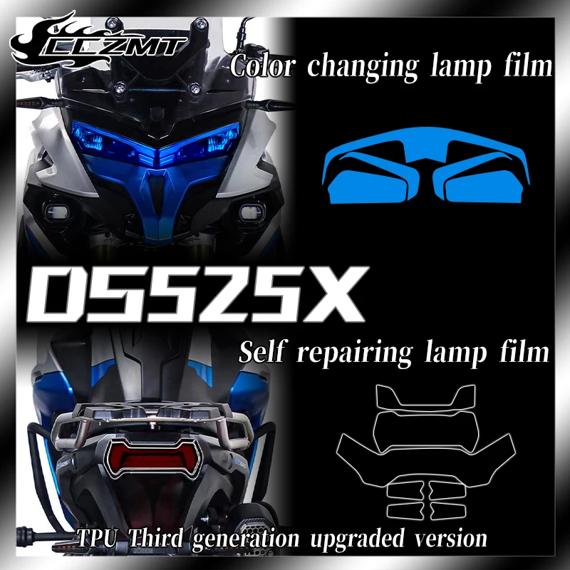 

For VOGE DS525X headlights tail light film instrument film protection sticker color change sticker modification accessories