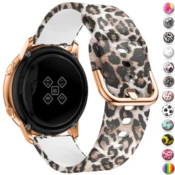 Magnetic Leopard Print Strap para Samsung Galaxy Watch, Classic Watch 6, 4, Classic, Active 2, Gear S3, Huawei GT, 2, 3, Pro, 20, 22mm Band