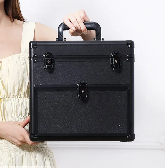 New Commercial Multi layered Large Capacity Portable Makeup Case Multi Functional  Cosmetic Case