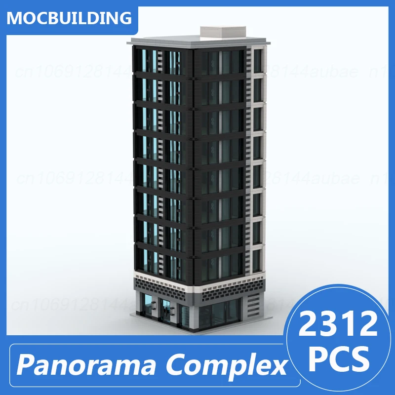 The Panorama Complex Skyscraper Modular Buildings Moc Blocks Diy Assemble Bricks Display Architecture Xmas Toys Gifts 2312PCS