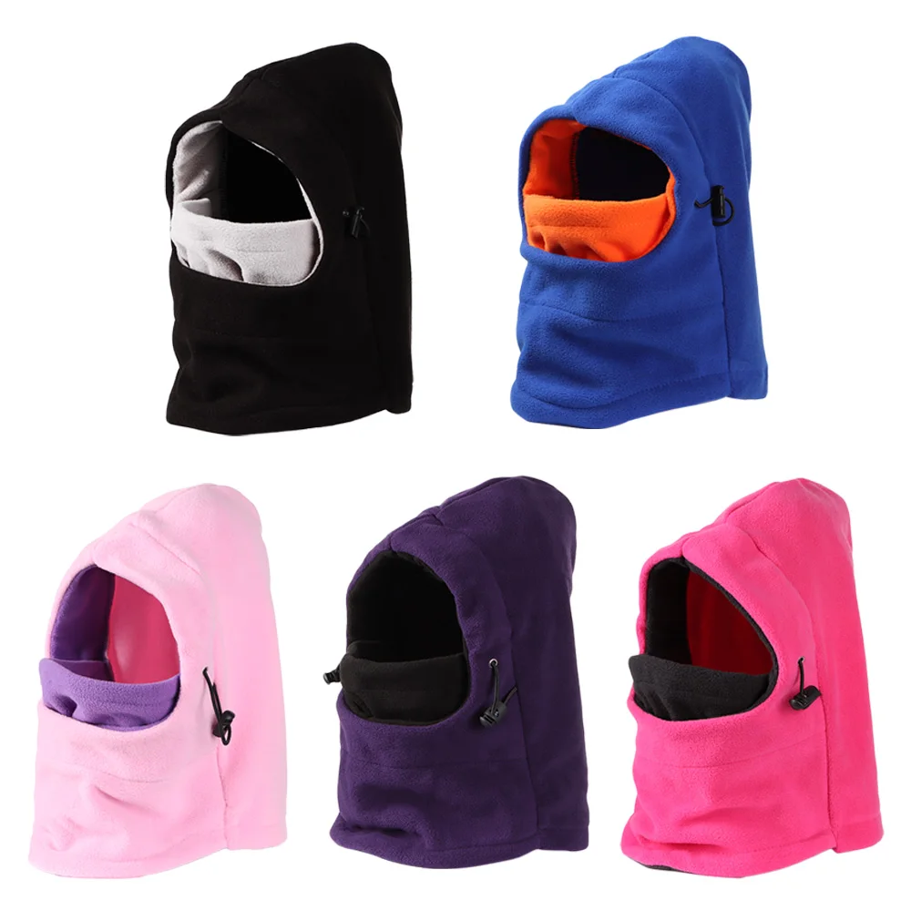 Thermal Neck Warm Full Face Ski Mask Hood Cap Kids Winter Fleece Balaclava Hat Boys Girls Children Cap