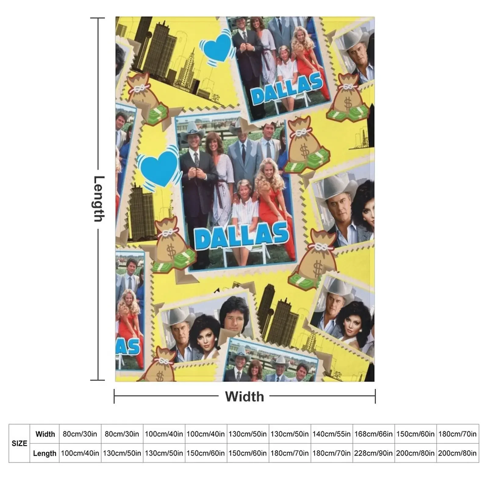 Soap opera Dallas, intrigue money and power, Ewing family Throw Blanket couch cozy soft plush fuzzy picnic outdoor blanket