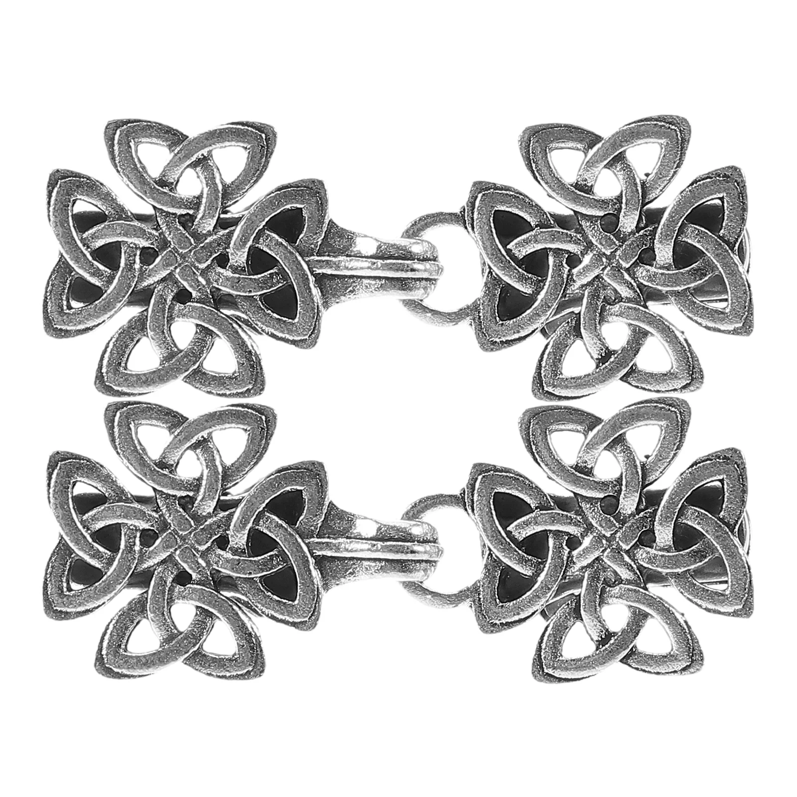 

4 Pcs Hollow Sweater Clip Clothes Pins Clips Tight Lapel for Women Cinch Clothing Zinc Alloy Dress Miss Jewelry and Brooches