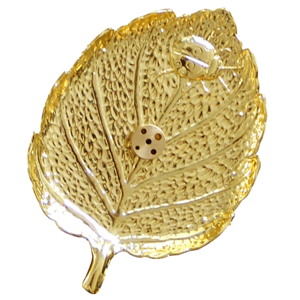 

Delicate Iron Incense Holder Leaf Design Table Decoration for Aromatherapy Relaxation Stress Relief Living Room Office