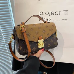 2024 New Luxury Fashion Printed Women's One Shoulder Handheld Bag Hot Sale Small Square Bag Versatile High Quality Crossbody Bag