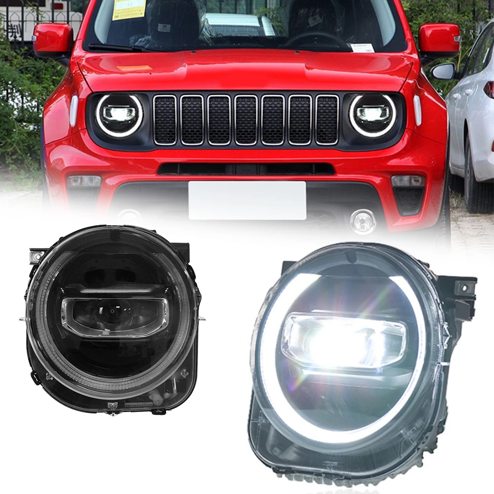 

LED HeadLights for Jeep Renegade 15-23 LHD RHD new style led DRL Car head lamp Assembly Signal Auto Accessories Modified Lamp