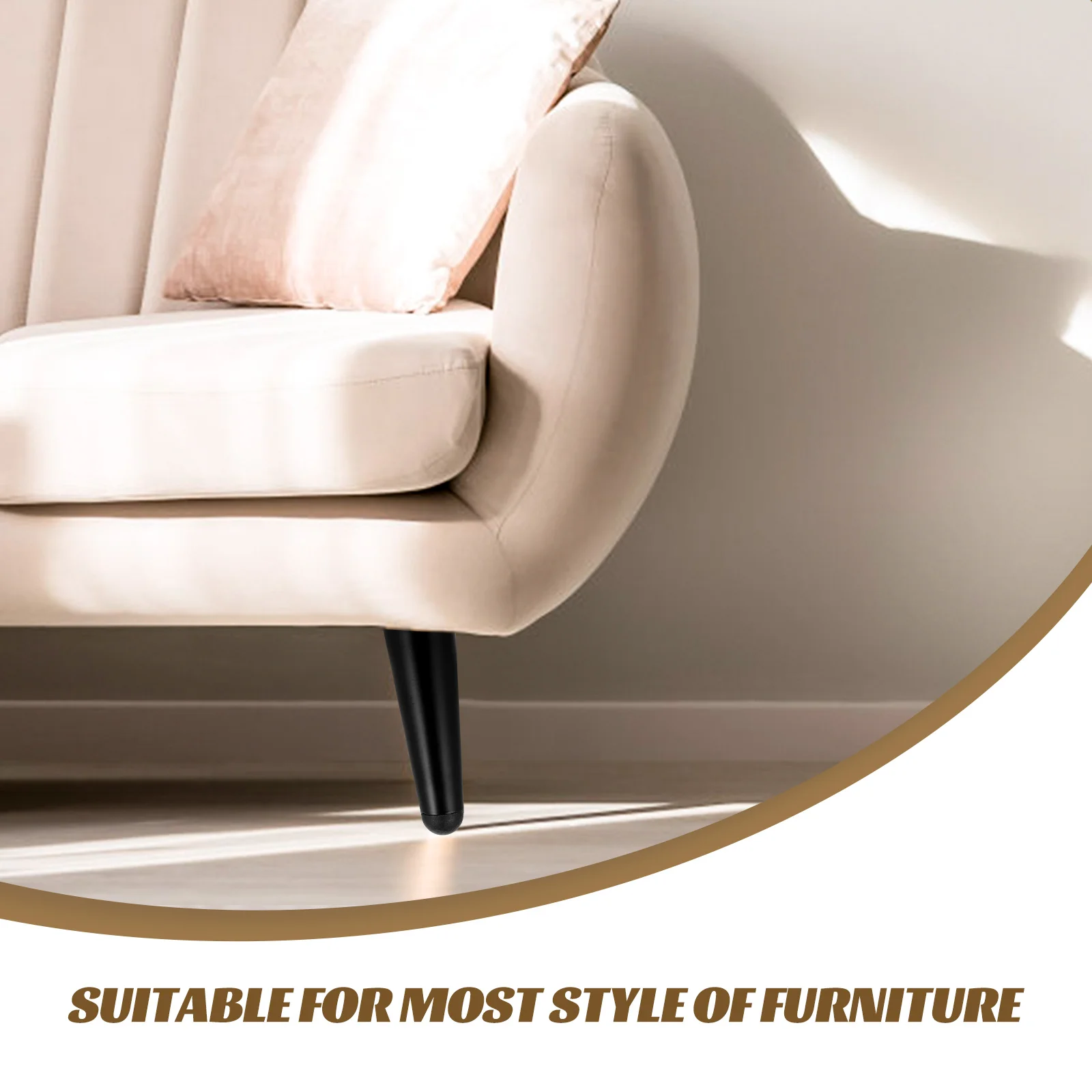 

4 Pcs Sofa Legs Coffee Table Metal Cabinet Furniture for Feet Accessories Couch