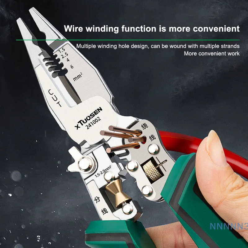 

Электрический измерительный многофункциональный инструмент 10-в-1, набор кусачек и плоскогубцев для зачистки проводов