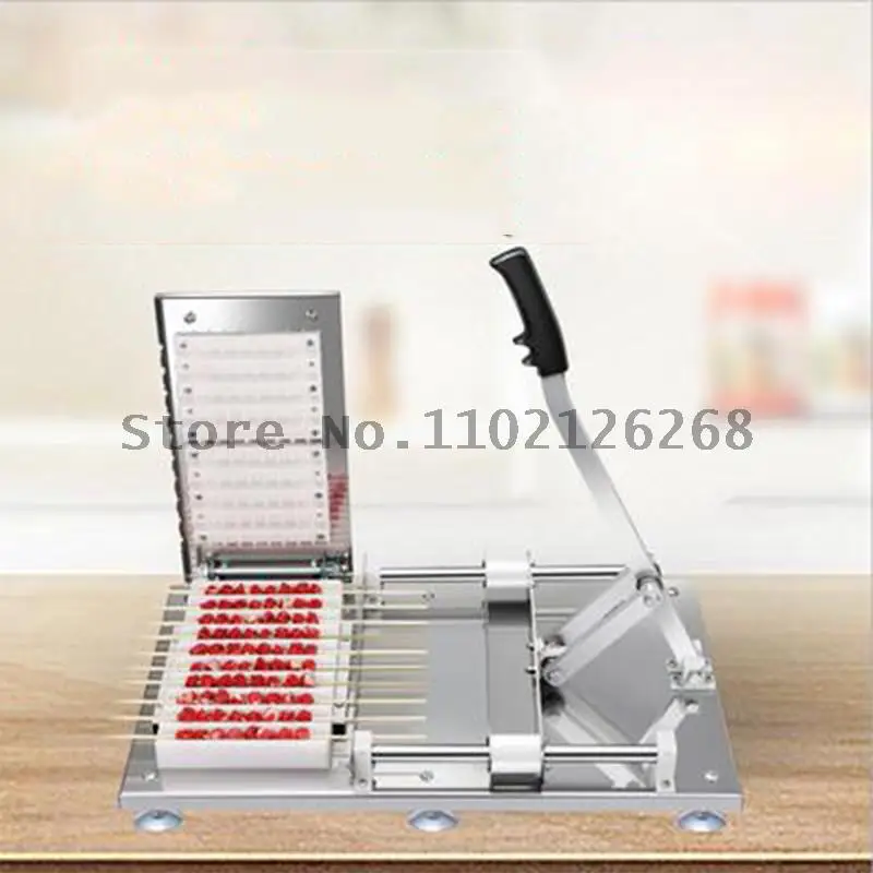 Meat Piercer Commercial String Piercer Barbecue Stainless Steel Tool String Piercer Large Stall Multifunctional