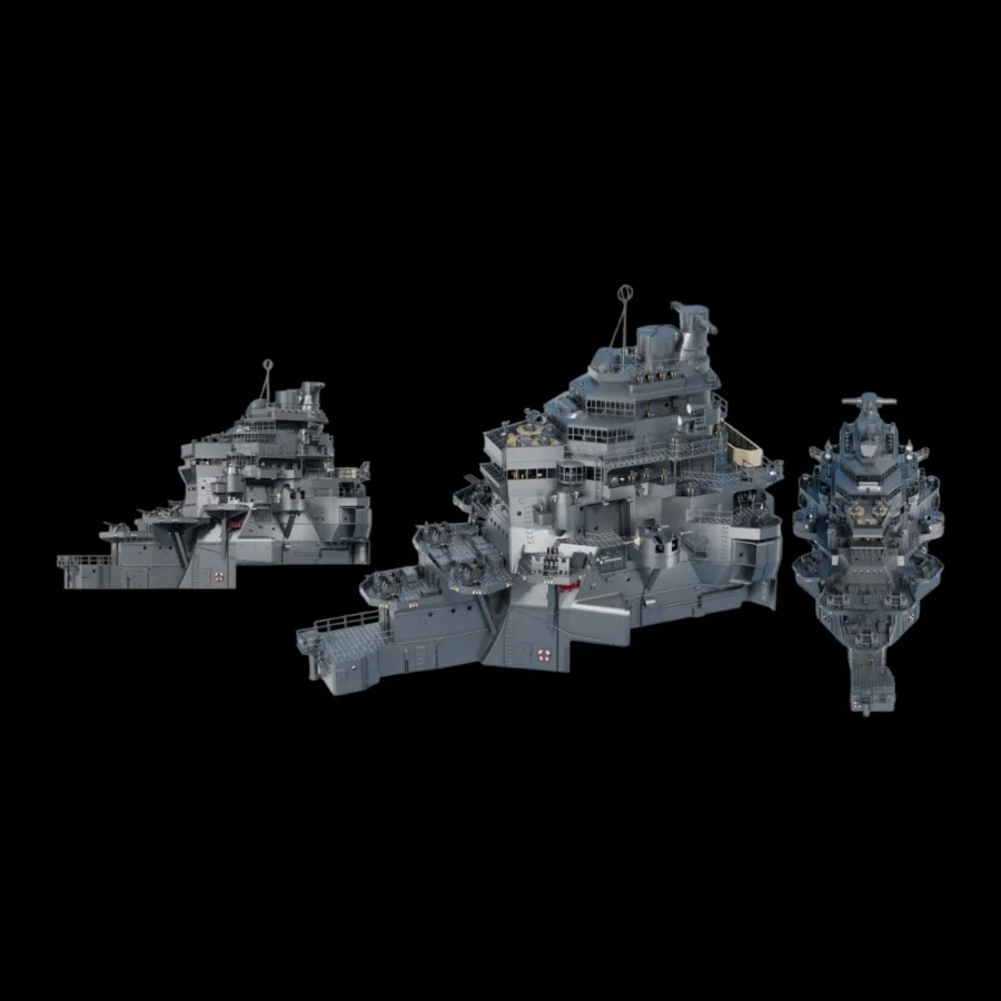 BUNKER IJN70131A 1/700 IJN MAYA Bridge & Equipments 1944 3D Print Parts