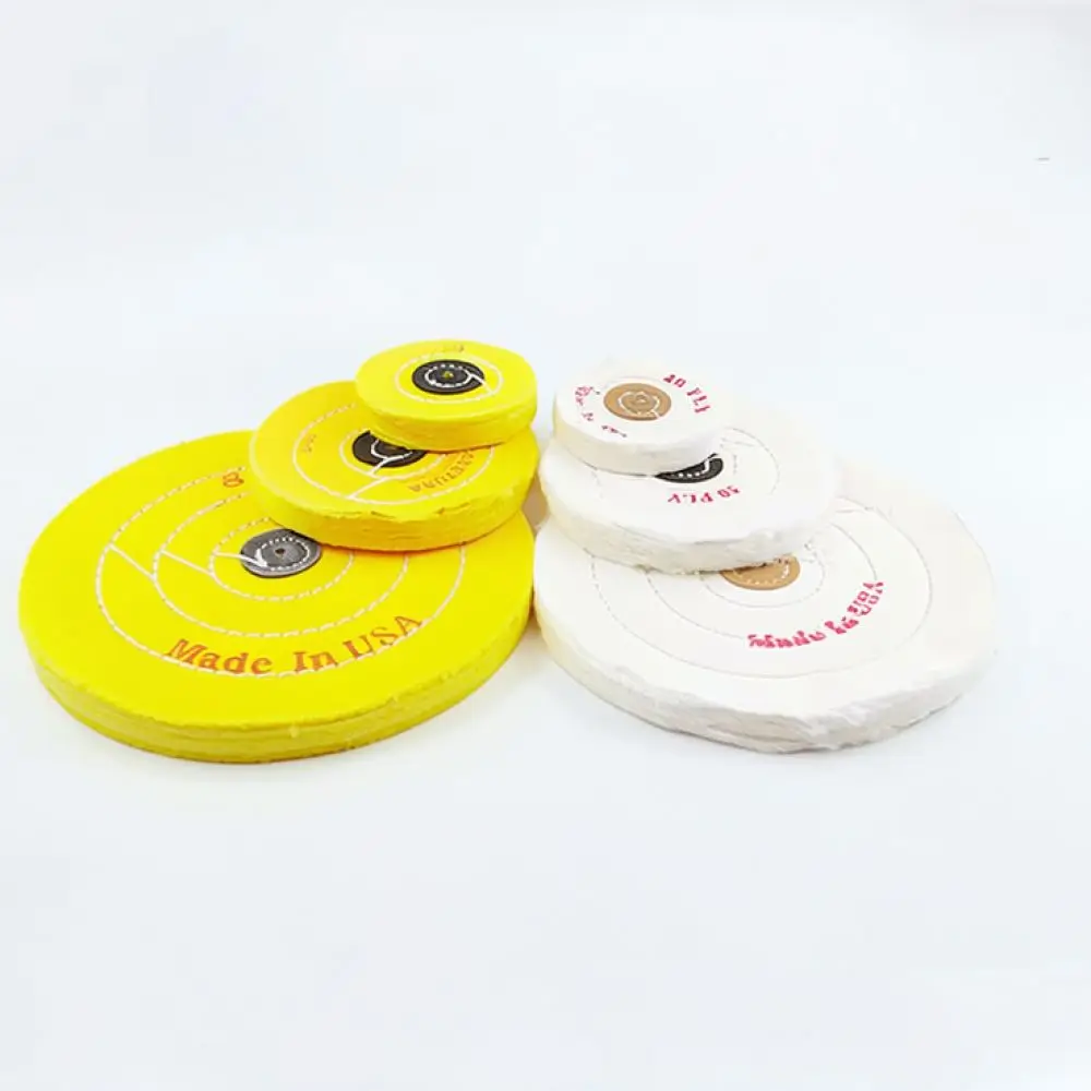 Bench Grinder Polishing Wheel For Keyoute Cotton Fabric Buffing Pad For Jewelry Stainless Steel Jade Mirror Polishing