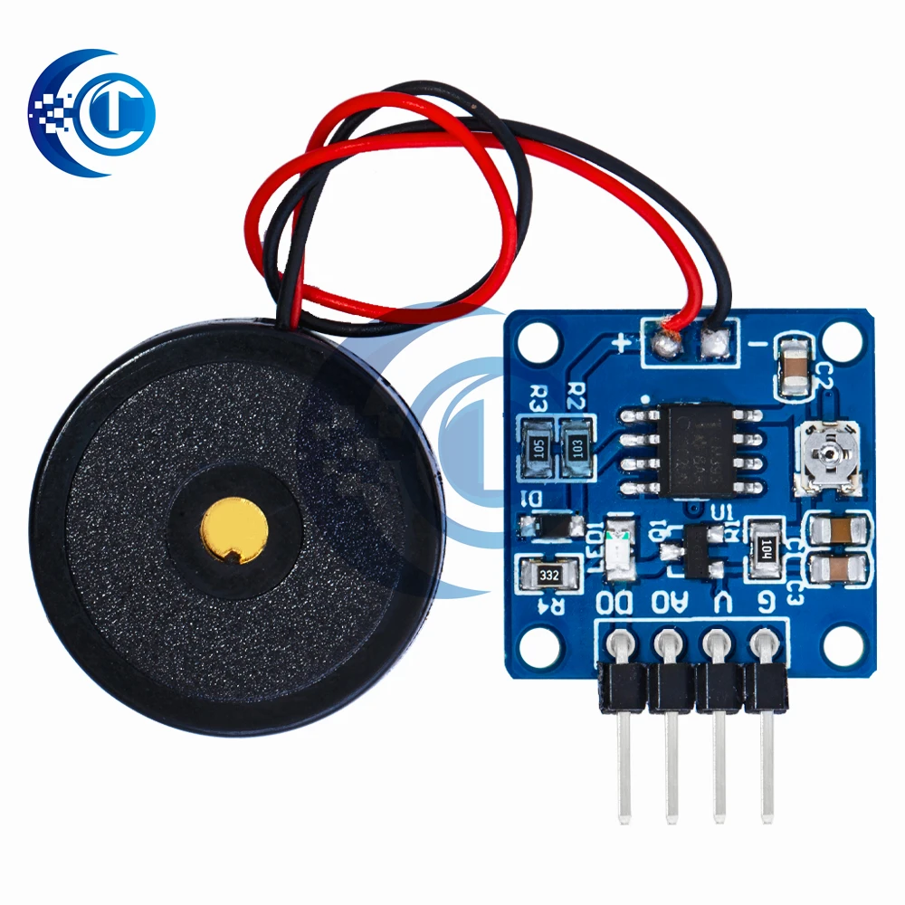 5V Piezoelectric Film Vibration Sensor Switch Module TTL Level Output For Arduino