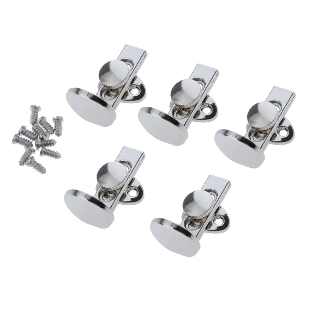 5pcs Adjustable Clarinet Thumb Rest Finger Protector w/ Screws Woodwind Parts Accessories for Clarinet