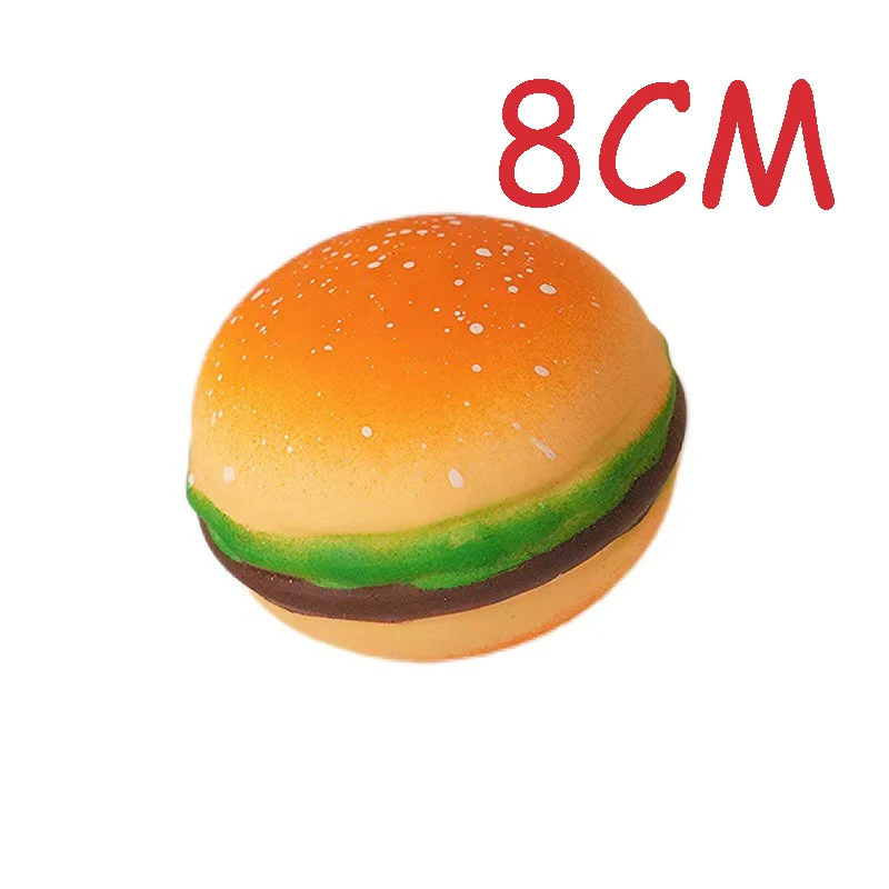 Burger Slow Rebound Squishy Spielzeug Super Weich Angenehmes Handgefühl Lebensmittelform Stressabbau Quetschspielzeug Angstabbau Fidget-Spielzeug