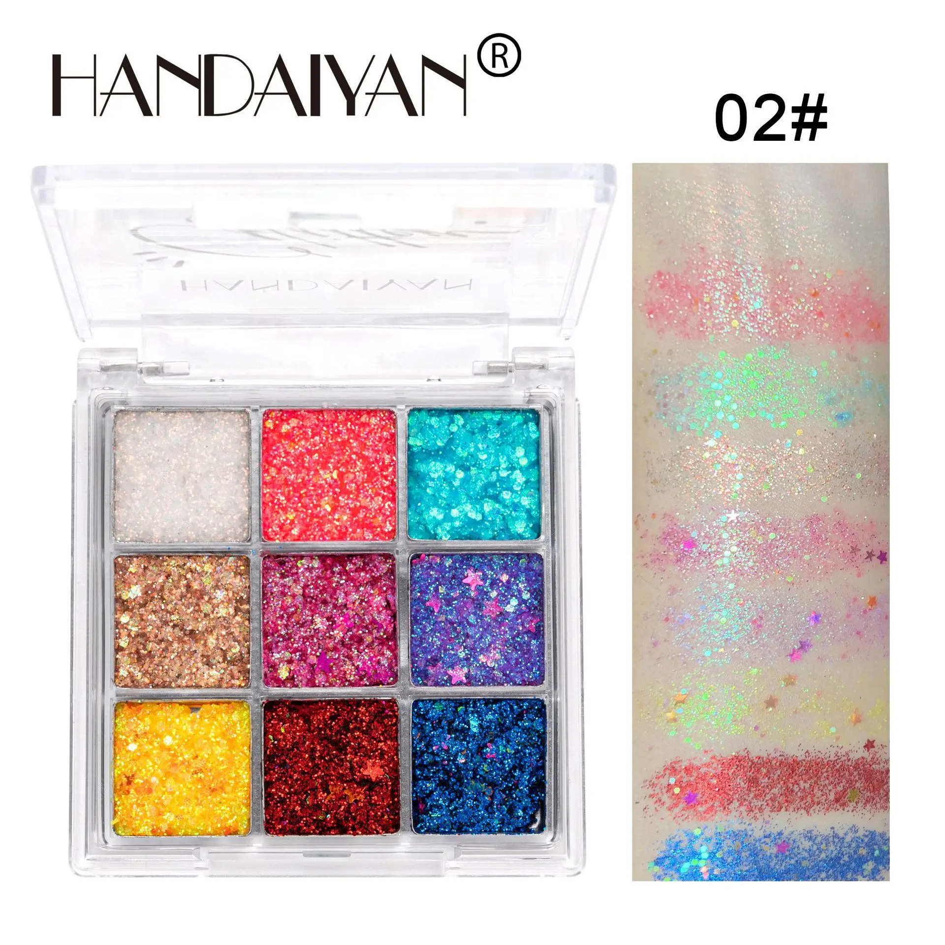 Shimmer Eyeshadow Glitter Body Face Art paillettes sciolte gioielli con diamanti strass trucco Pallet Waterproof Party Festival