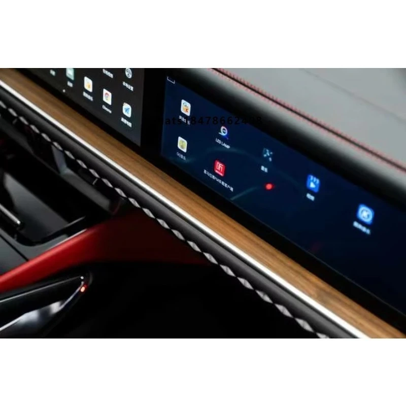 Novos Kits de Upgrade de Interior Luxuoso, Tela de Controle Central, Painel do Dashboard, Conjunto Completo de Acessórios para Carro