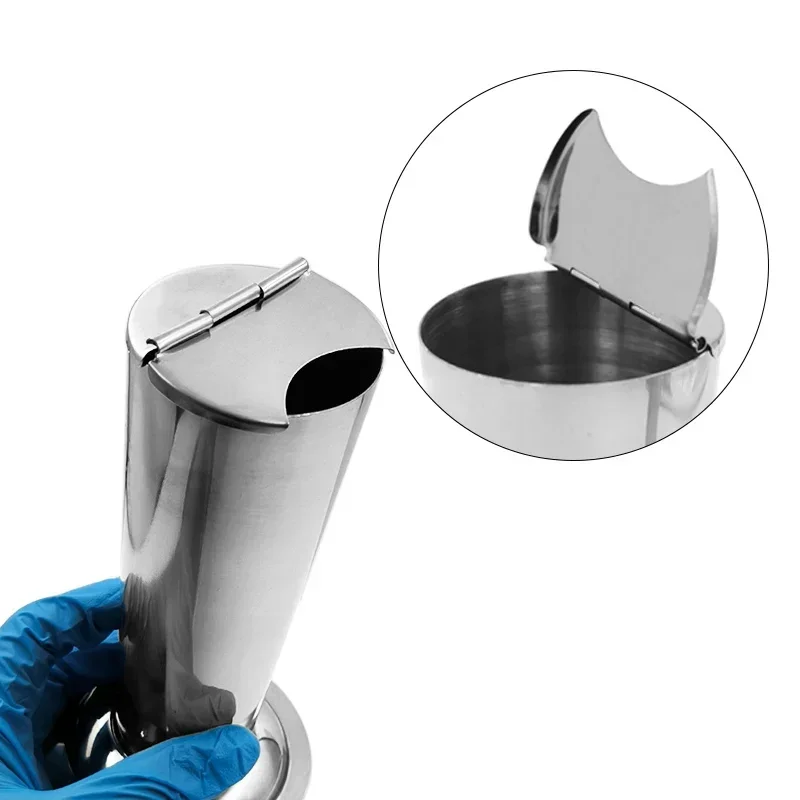 Dental Tweezer Cylinder Barrel Holder Stainless Steel Tweezers Forceps Scissors Barrel Plier Jar Holder Dental Tools