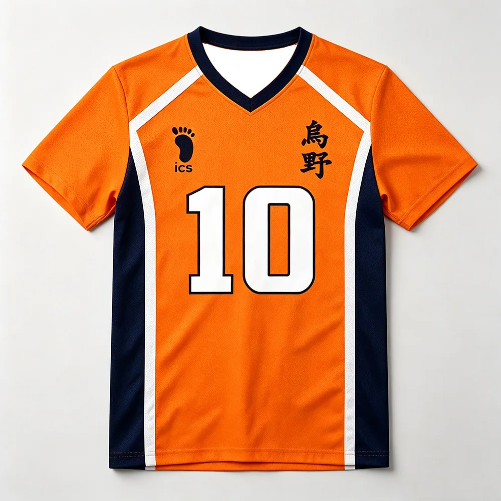 Shoyo Hinata and Kageyama Tobio Cosplay Costume Mesh Jersey Haikyuu!!Volleyball Anime Uniform Sportswear Unisex Loose Y2K Tops