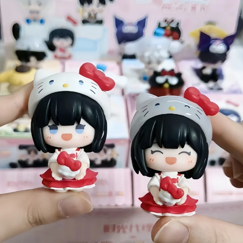 

Link Click Sanrio Sweet Moments Series Blind Box Cute Anime Mini Figure Desktop Ornaments Model Toy Kids Surprise Birthday Gift