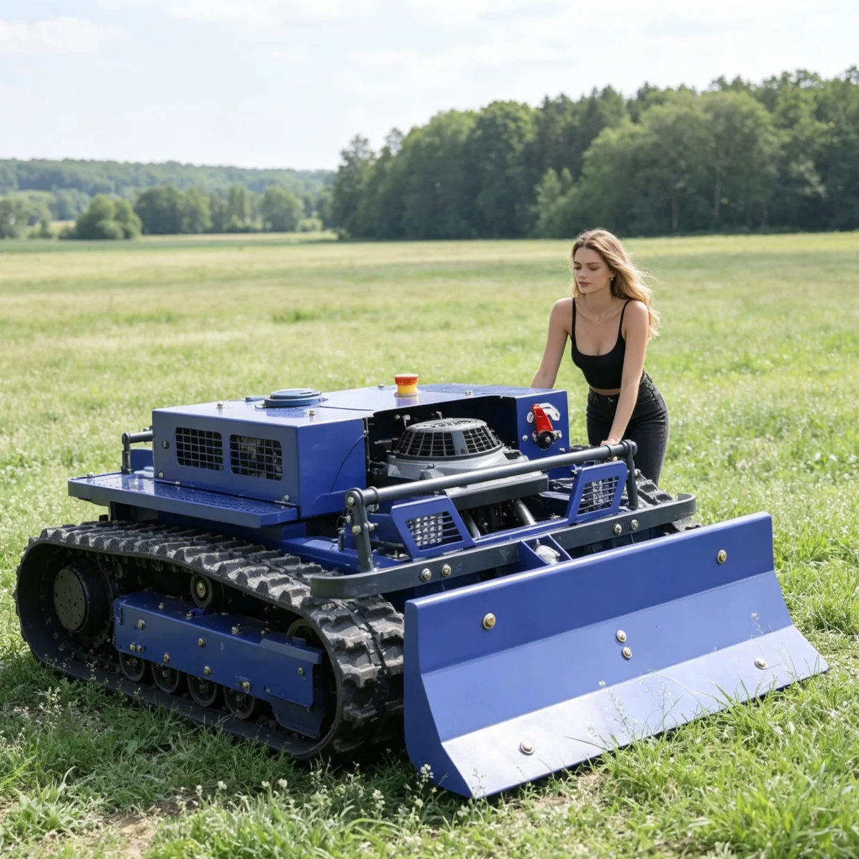 

Customized NEW Smart Outdoor Robot Lawn Mower Wireless Self Charging Obstacle Avoidance Remote Control for Home Garden