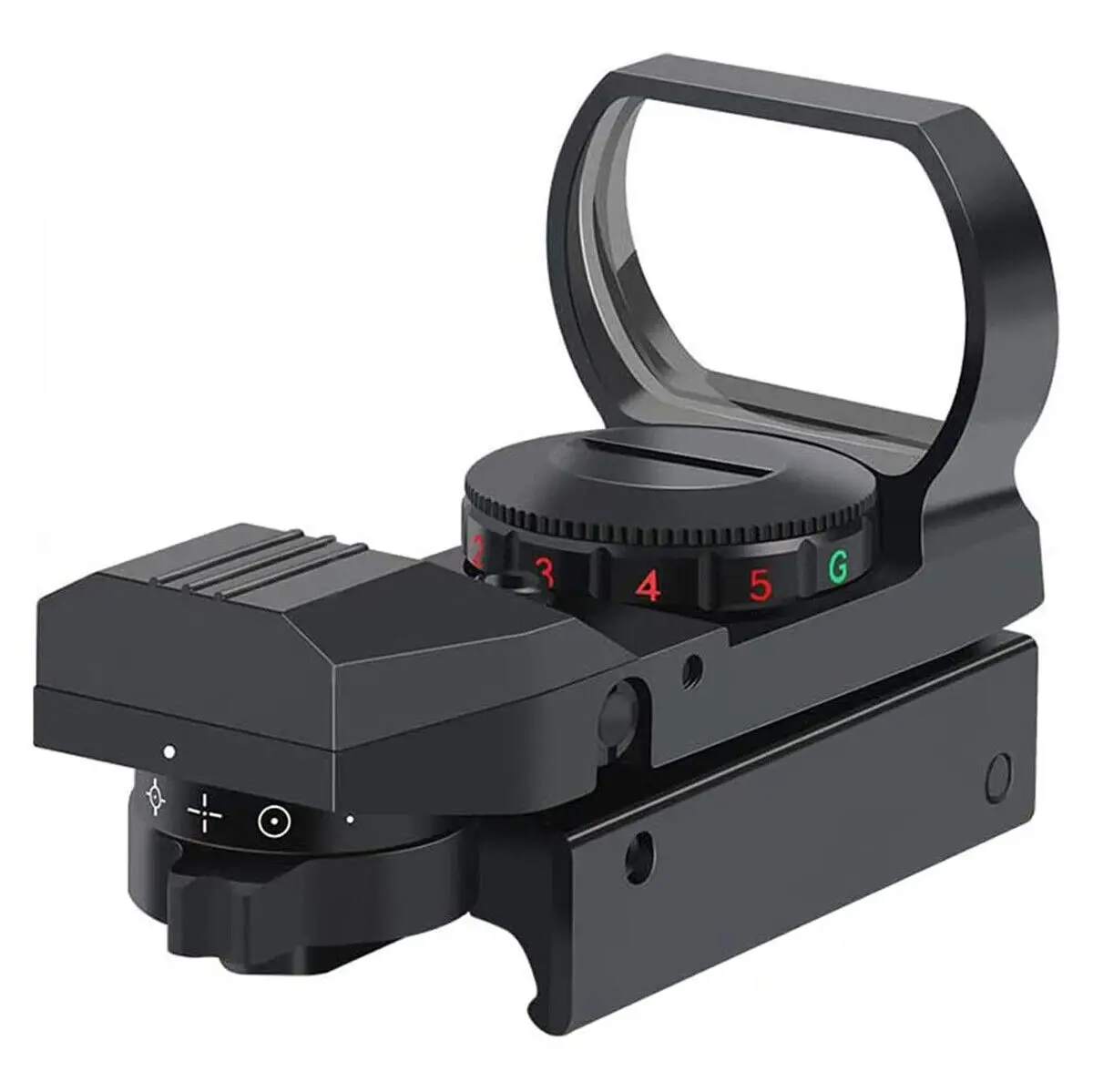 Reflex holográfico tático Red Green Dot Sight 4 tipo retículo para trilhos de 20 mm