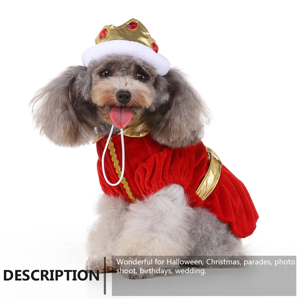 

Pet Clothes Acrylic Costume for Mini Dog Halloween Christmas Adjustable Size Funny Apparel Pet Supply Cartoon Design Durable
