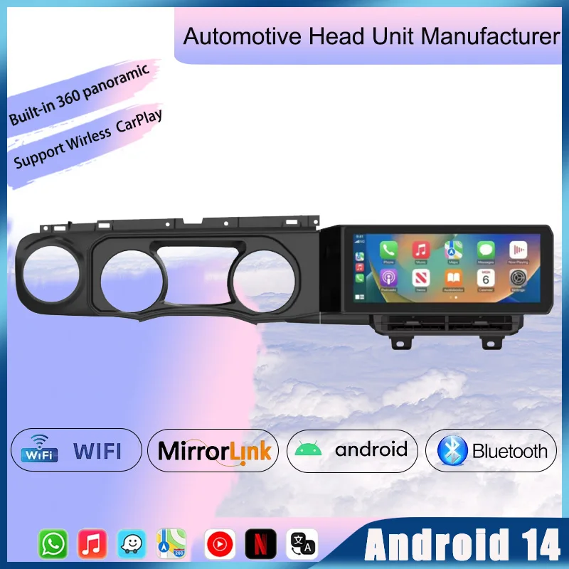 

Android 14 For Jeep Wrangler JL Gladiator 2018-2021 Car Radio Stereo Receiver Carplay Multimedia Player GPS Navigation Head Unit